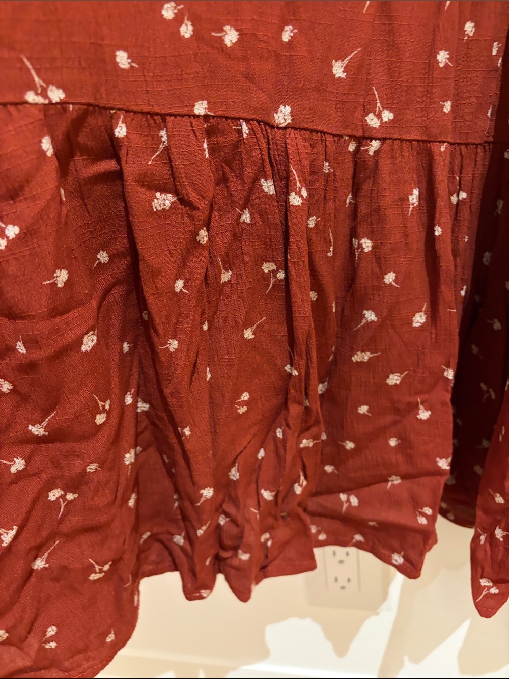Universal Thread Rust Floral Maxi Dress - Picture 3 of 6